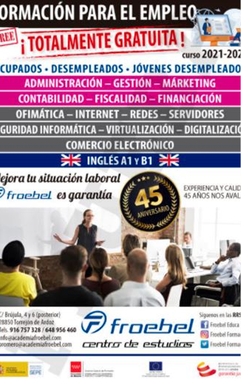 Cursos gratuitos para Desempleados y trabajadores ocupados en Torrejón de Ardoz 1