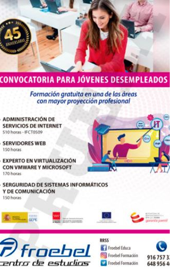 Cursos gratuitos para Desempleados y trabajadores ocupados en Torrejón de Ardoz 2